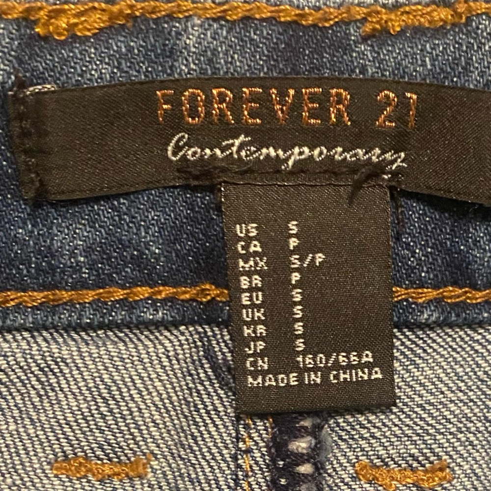 Forever 21 Blue Jean Mini Skirt - Picture 3 of 5